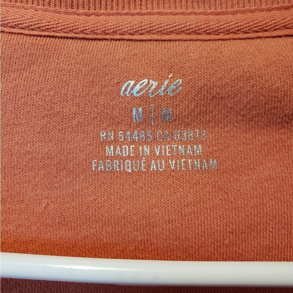 Aerie Terracotta Long Sleeve Top Md - Picture 2 of 6